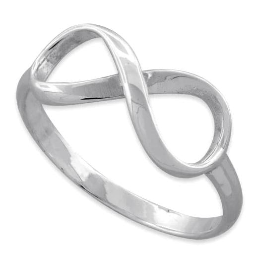 Sterling Silver and Sterling Silver Gold Plated Infinity Ring